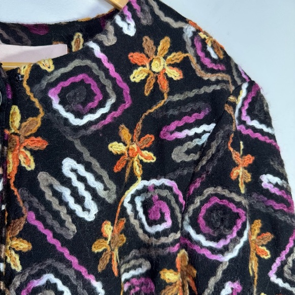 Anthropologie Hutch Floral Embroidered Coat Size Small NWT Brand New Multicolour - Picture 7 of 14